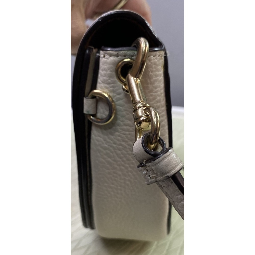 Coach Ellen Women's Leather Crossbody Purse Crescent Ivory 6x8x2"‎ See Desc - Picture 10 of 12